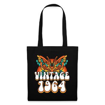 Vintage Hippies 1964 60 Years Anniversary Woman - Tote Bag - black - Front