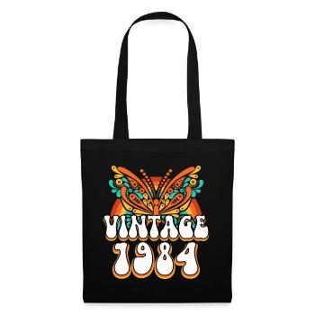 Vintage Hippies 1984 40 Years Anniversary Woman - Tote Bag - black - Front