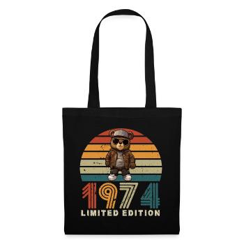 Édition limitée 1974 année anniversaire rétro - Sac en tissu - noir - Devant