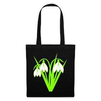 Perce-neige - Sac en tissu - noir - Devant