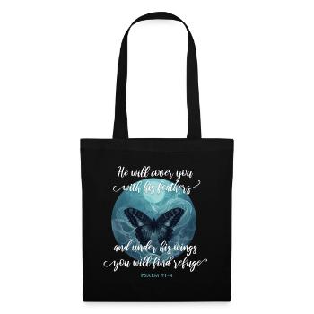Christian Quote Bible Verse Religious - Tote Bag - black - Front