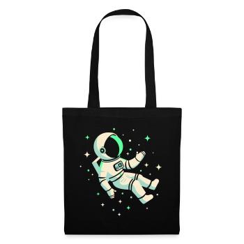 Astronaute - Sac en tissu - noir - Devant