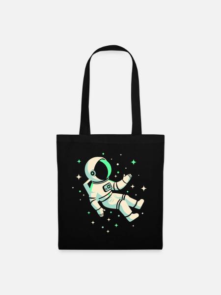 Astronaut - Stoffbeutel - Schwarz