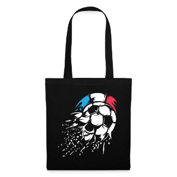 Soccer France Team Ball Explosion Symbol Logo - Tote Bag - black - Front