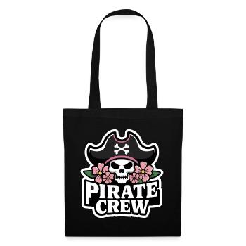 Pirate Pirate Carnaval Halloween - Sac en tissu - noir - Devant