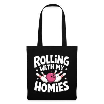 Bowling Bowler Pin Ball Bowling Ball - Sac en tissu - noir - Devant