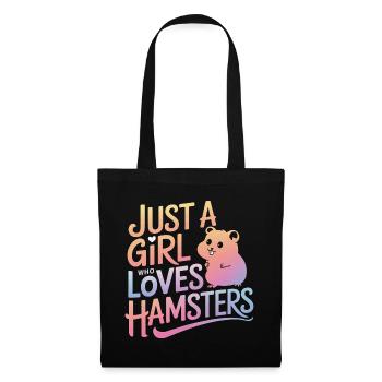 Hamster - Stoffbeutel - Schwarz - Vorne