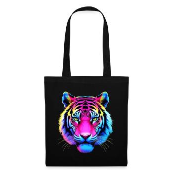 Neon Tiger - Stoffbeutel - Schwarz - Vorne