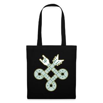 Guitare à nœud celtique - Sac en tissu - noir - Devant