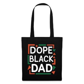 T-shirt audacieux noir de conception graphique de papa - Sac en tissu - noir - Devant