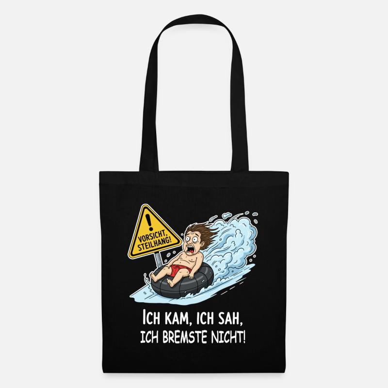 Ich bremste nicht - Stoffbeutel - Schwarz