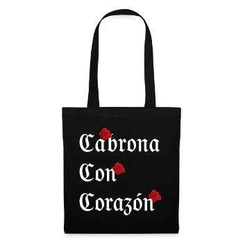 Rose Gothique Mexique - Sac en tissu - noir - Devant