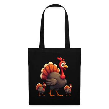 Thanksgiving Truthahn Baby - Stoffbeutel - Schwarz - Vorne