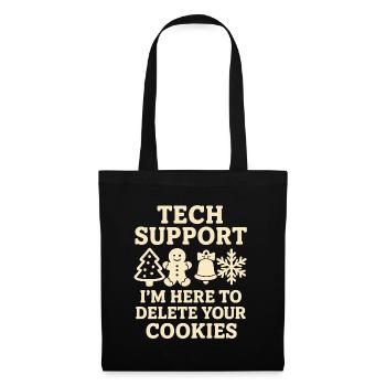 Support technique Je suis ici pour supprimer vos cookies - Sac en tissu - noir - Devant