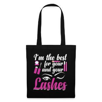 Artiste des cils Cosmétologue Technicien des cils - Sac en tissu - noir - Devant