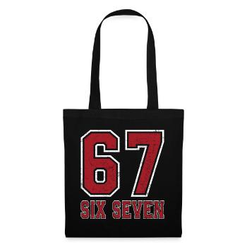 67 Six Seven  - Stoffbeutel - Schwarz - Vorne