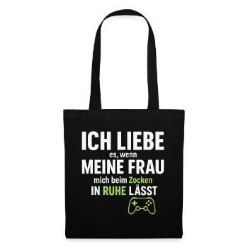 I love my wife – when she lets me gamble - Tote Bag - black - Front