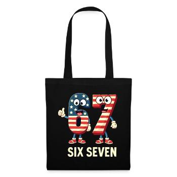US Flag 67 Memes Six Seven - Tote Bag - black - Front