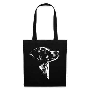 Chiens de montagne d’Appenzeller Silhouette des chiens Wilsigns - Sac en tissu - noir - Devant