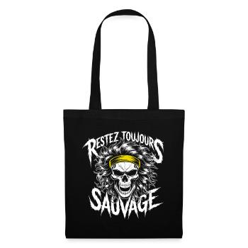 Restez Sauvage Toujours Skull - Tote Bag - black - Front