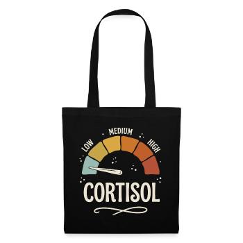 Low cortisol meme - Tote Bag - black - Front