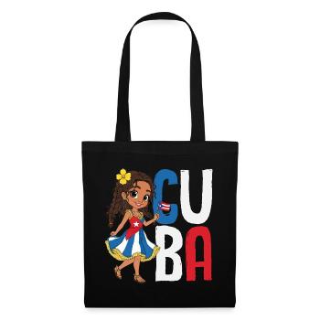Cuba Pride & Home - Design du drapeau de Cuba - Sac en tissu - noir - Devant