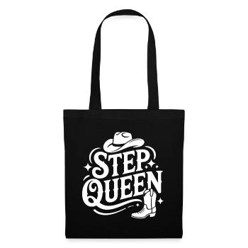 Step Queen Western Line Dance - Stoffbeutel - Schwarz - Vorne