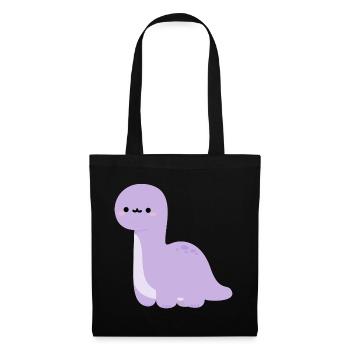 Brachiosaurus Lulu - Sac en tissu - noir - Devant