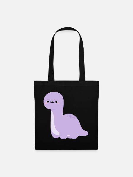 Brachiosaurus Lulu - Tote Bag - black