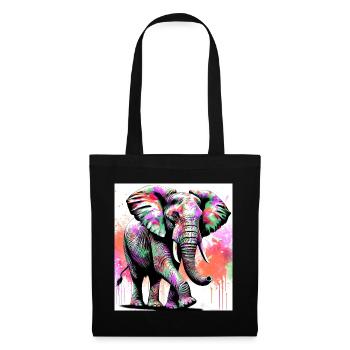 elephant - Tote Bag - black - Front