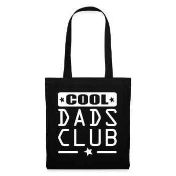 Papa. Cooler Dads Club Vater. Papa. Vatertag - Stoffbeutel - Schwarz - Vorne