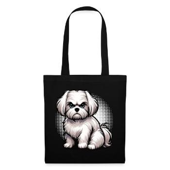 Malteser Propriétaire Maltese Lovers - Sac en tissu - noir - Devant