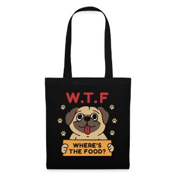 WTF Where's The Food? - Tote Bag - black - Front