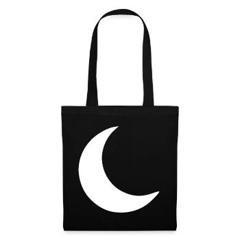 Moon Crescent White Gift - Tote Bag - black - Front