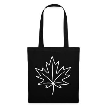 Maple Leaf Line Art Canada - Tote Bag - black - Front