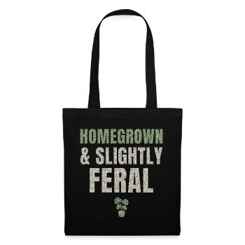 Cultivé localement et légèrement sauvage - Sac en tissu - noir - Devant