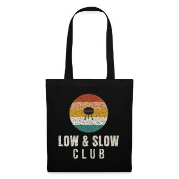 Low And Slow Club Retro BBQ - Tote Bag - black - Front