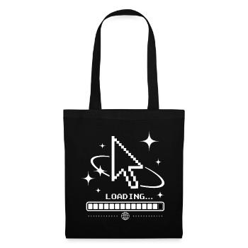 Y2K Cursor & Loading Bar – Retro 2000s Tech Look - Tote Bag - black - Front