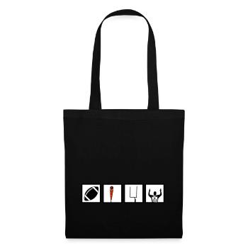 American Football Symbols Squares - Tote Bag - black - Front