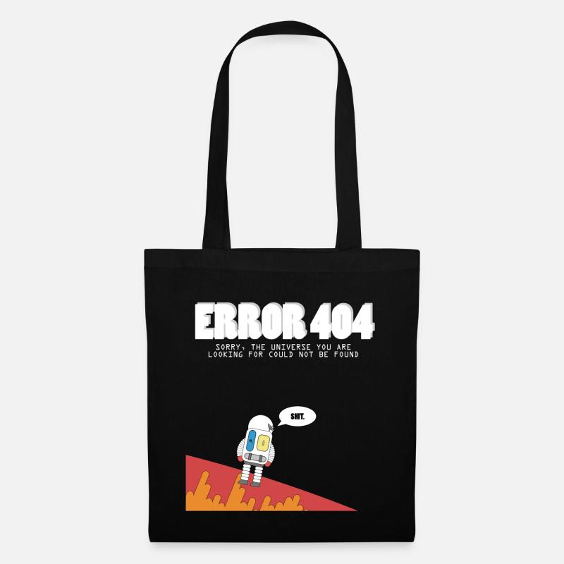 404 Astronaut - Stoffbeutel - Schwarz