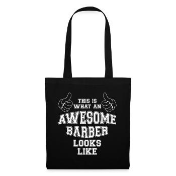 Cool This is what an Awesome Barber Looks Like - Tote Bag - black - Front