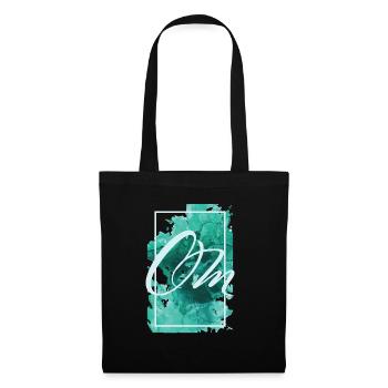 Om gift color splash relaxation meditation yoga - Tote Bag - black - Front