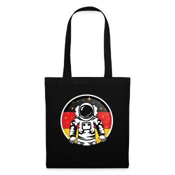 Astronaut Germany flag star moon gift - Tote Bag - black - Front