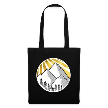 moutain - Sac en tissu - noir - Devant