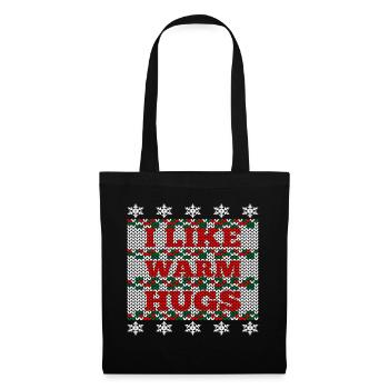 Christmas - I like warm hugs - Tote Bag - black - Front