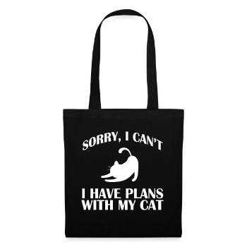 Cat Kitten Mieze Kitten Kitten Cat Lady - Tote Bag - black - Front
