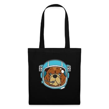 Bulldog Bulldog Austronaut Dog Gift - Sac en tissu - noir - Devant