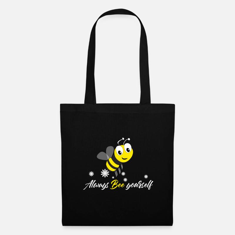 Biene - Stoffbeutel - Schwarz