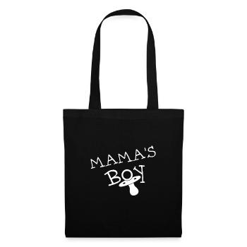 MAMA S BOY WHITE Tee Shirt & Gift - Stoffbeutel - Schwarz - Vorne