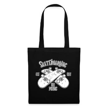 Skateboarding - Live Fast The Young - Tote Bag - black - Front